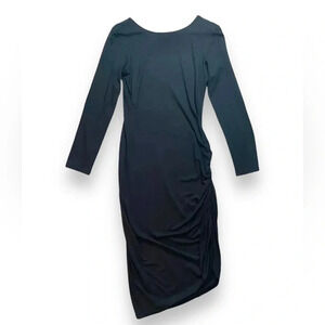 NWT Ava Sky Hawaii Long Sleeve Side Ruched Dress